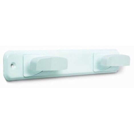 PERCHA INOX 2 BRAZ.LAC.BLANCO