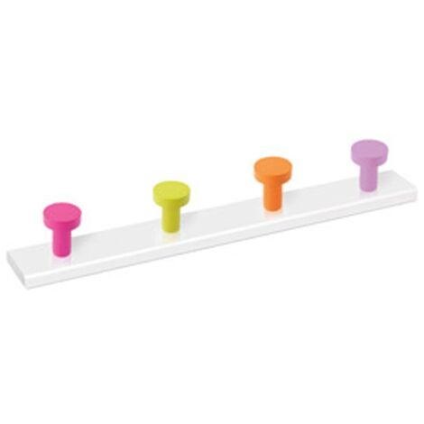 PERCHA MADERA 4P COLORES B.BCA
