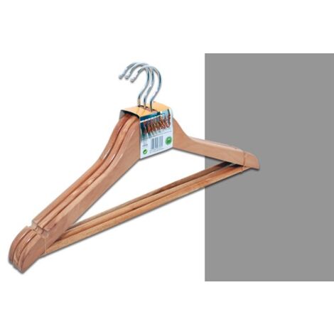PERCHA MADERA FORMA SET-3