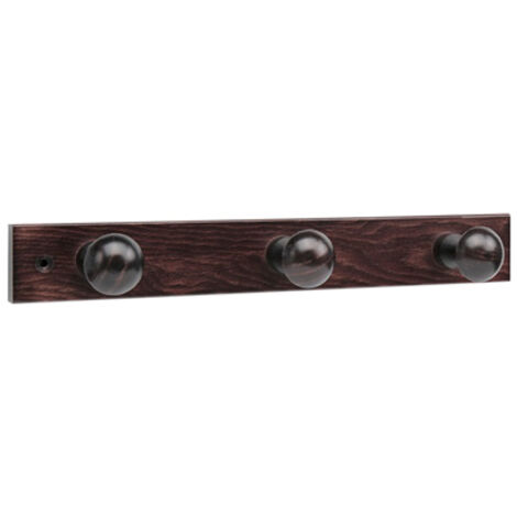 Percha madera oscura 3 pomos 3773-0 inofix