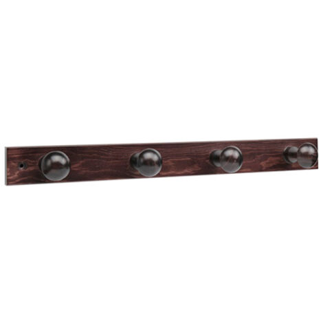 Percha madera oscura 4 pomos 3774-0- inofix