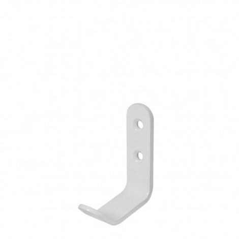 PERCHA METALICA SENCILLA BLANCA 60 MM
