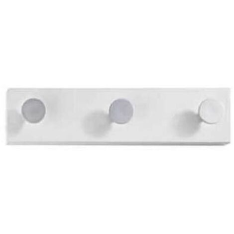 Percha mod. 183 de pared moderna 3 colgadores 3 colores a elegir 9 cm(alto)36 cm(ancho)3 cm(largo) Color Visón