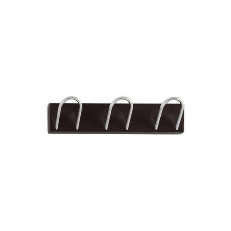 

Percha mod. 217 de pared 3 colgadores cromo satinado varios colores a elegir 9 cm(alto)43 cm(ancho)8 cm(largo) Color VISON