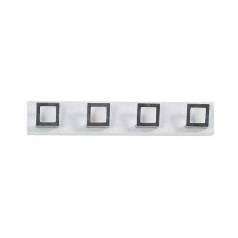 

Percha mod. 220 de pared moderna 4 colgadores varios colores a escoger 9 cm(alto)49 cm(ancho)4 cm(largo) Color MOGANO