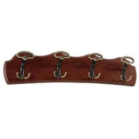 Percha mod. 244 de pared clasica 4 colgadores varios colores a elegir 19 cm(alto)80 cm(ancho)8 cm(largo) Color Blanco