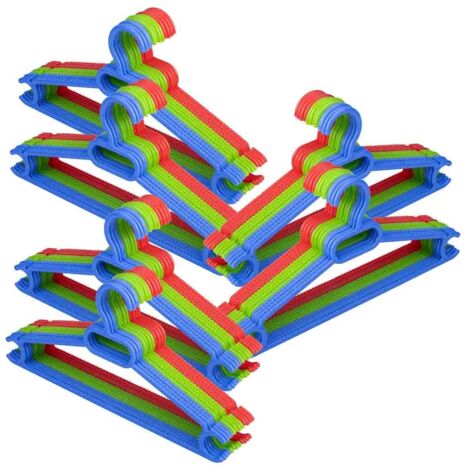 Percha multiusos extra plastico multi color pack 72 uds 37x0,50x18h cm