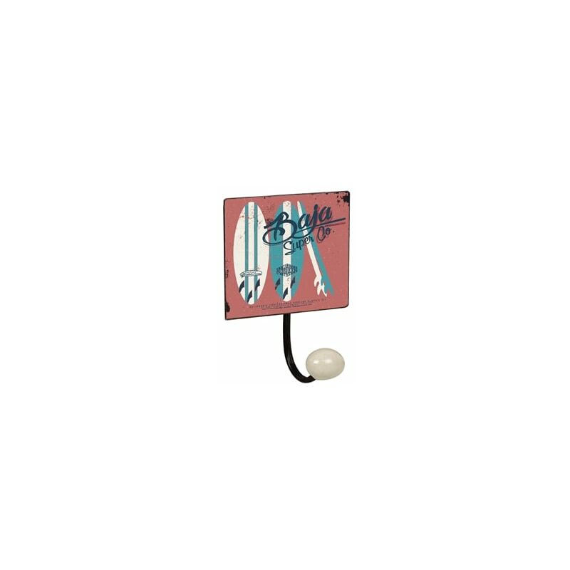 

Percha Pared 1 Pomo Porcelana Surf 1