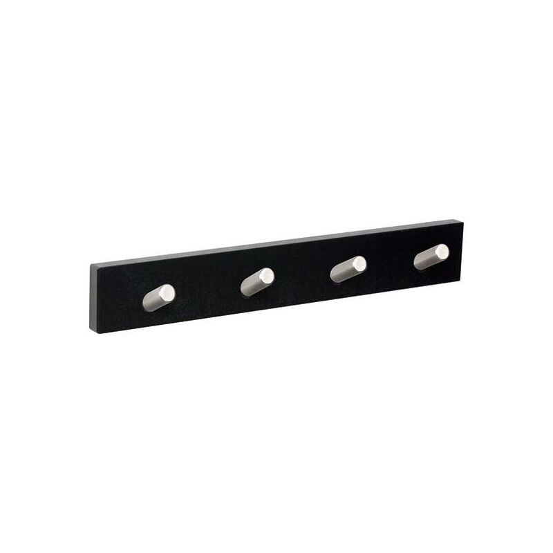 

Percha Pared de 4 Pomos Inclinados Negro Inox - Nesu