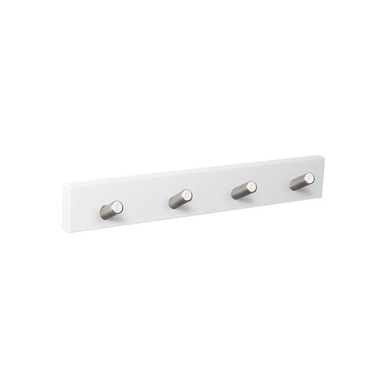 

Percha Pared de 4 Pomos Inclinados Blanco Inox - Nesu