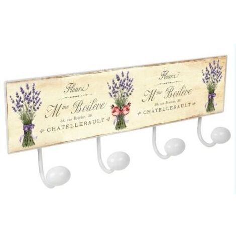 Perchero De Pared Con 4 Pomos De Madera En Blanco ¡Sencillo Y Práctico Para Tu Entrada O Habitación!