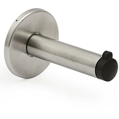 percha roseta cabine inoxidable con tope goma inoxidable 304