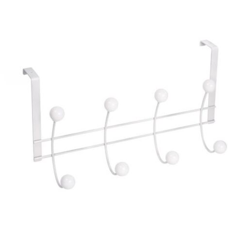 Percha sobrepuerta blanca 8 bolas haya blancas nesu