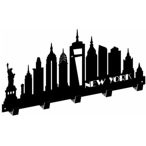 Percha WS12, NEW YORK, estructura negra