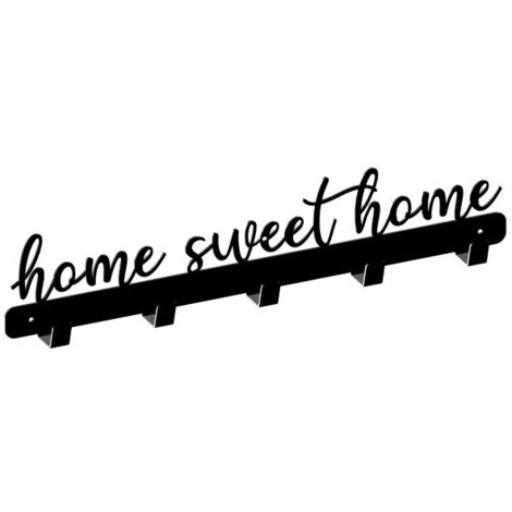 Percha WS15, HOME SWEET HOME 2, negra estructural