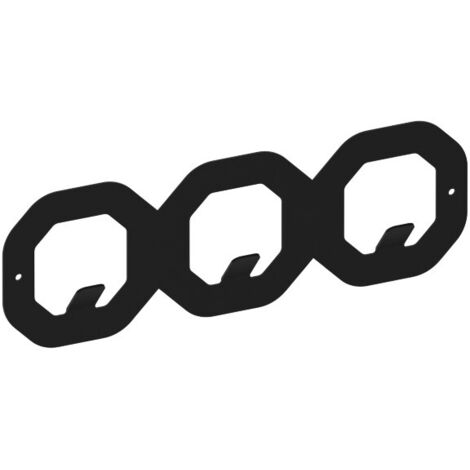 Percha WS40, HEXAGON, estructura negra