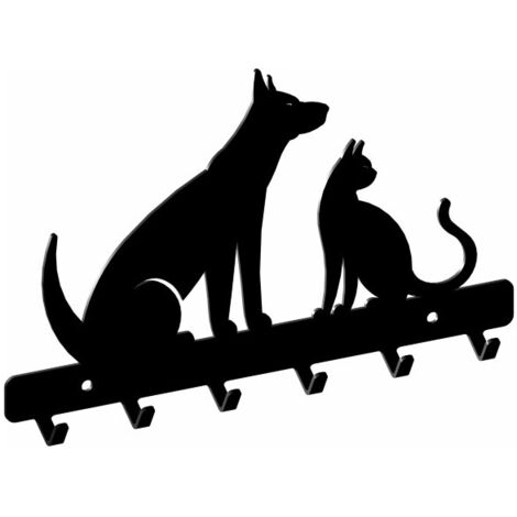 Percha WS61, PERRO GATO, estructura negra