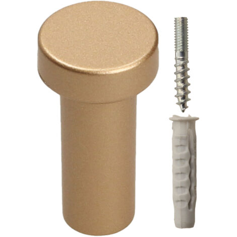 Percha WU01, oro satinado, para montaje en pared