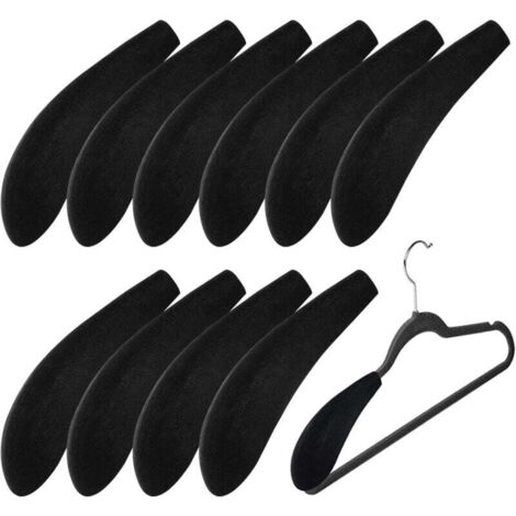 Perchas de espuma KZQ para suéteres, sin abolladuras, almohadillas estándar para armarios, perchas anchas estándar para el hogar y la oficina, paquete de 10