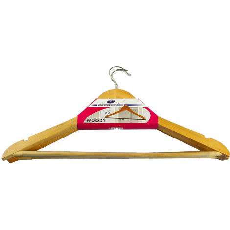 Perchas de madera antideslizantes
