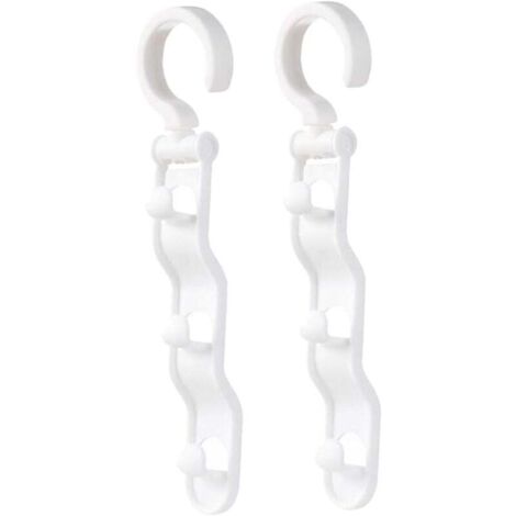 Perchas KZQ ahorradoras de espacio, perchas para camisas, perchas multifuncionales, perchas para armario (paquete de 2)
