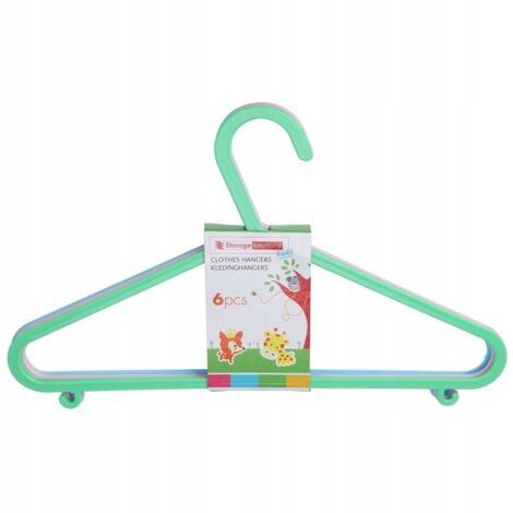 Perchas para ropa infantil 29x17 cm 6 uds.