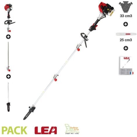Perche élagueuse thermique longueur 280cm guide 25cm LEA LE33326-25A