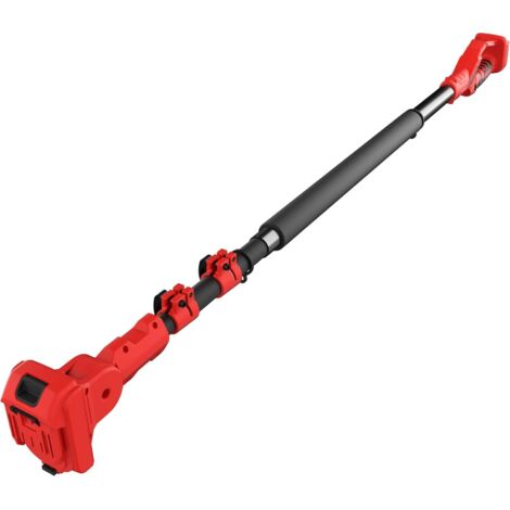 Perche Télescopique d'élagage TEENO, Longueur de 1,6 m à 2,8 m, Les Mini-Tronçonneuses Electriques et Les Sécateurs, Equipée d'une Interface le Makita Compatible,  avec Une Fiche à Trois Broches