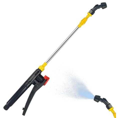 Perche télescopique pour pulvérisateur, 45-80 cm, buse et poignée universelles réglables en acier, pulvérisateur pour arbustes, buse à simple courbure