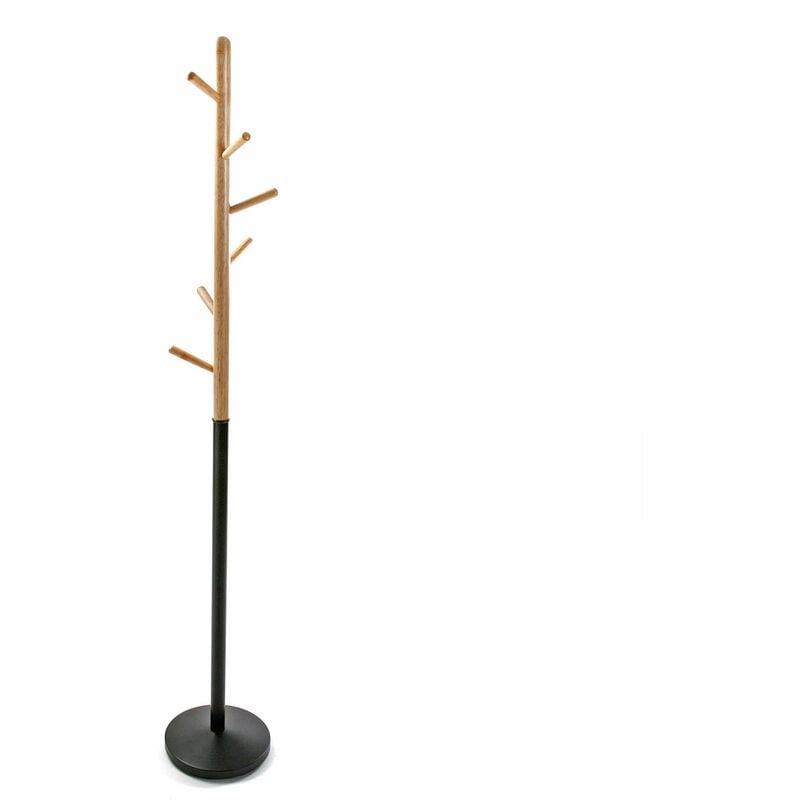 

Holstebro Perchero de Pie de Estilo Minimalista, 180x28x28cm - Negro - Versa