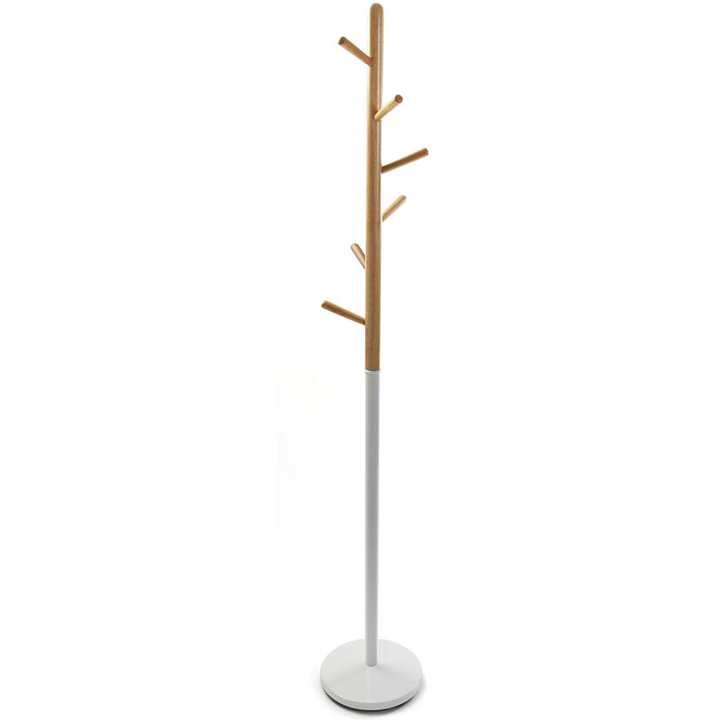 

Holstebro Perchero de Pie de Estilo Minimalista, 180x28x28cm - Blanco - Versa