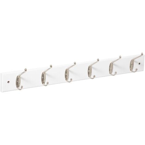 5FIVE SIMPLY SMART Perchero 6 cabezas madera metal blanco