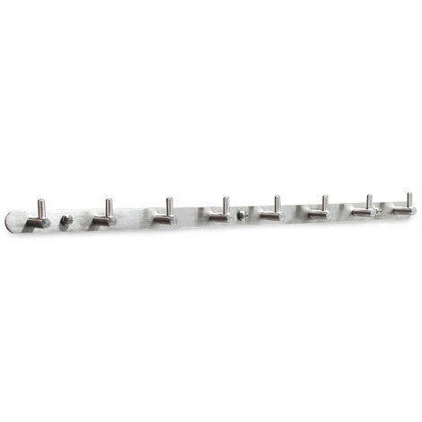 Perchero 8 ganchos Colgador toallas ropa Toallero Perchero Casa Accesorio Decoración acciaio inox