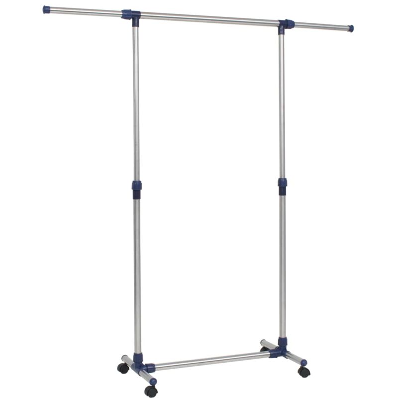 

Perchero ajustable acero inoxidable 165x44x150 cm plateado - Plateado - Vidaxl