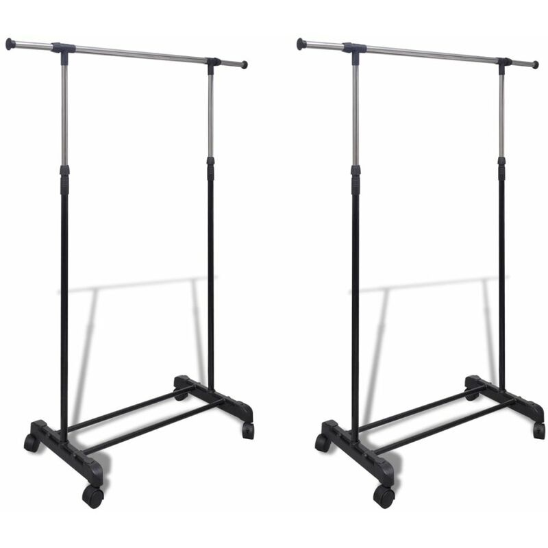

Perchero ajustable para ropa 1 barra 2 unidades