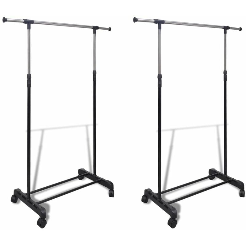 

Perchero ajustable para ropa 1 barra 2 unidades