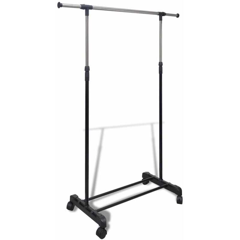 

Perchero ajustable para ropa 4 ruedas 1 barras