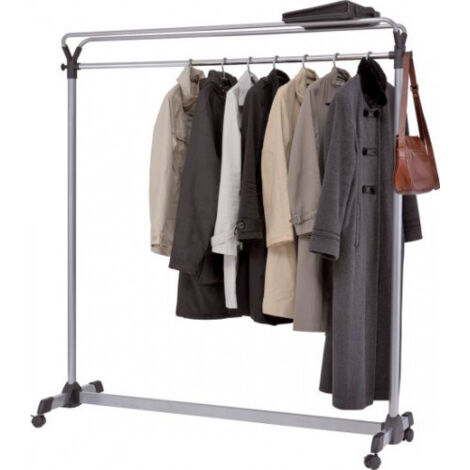 Perchero alba de gran capacidad con ruedas 540x1530x1715 mm gris archivo 2000 alpmgroup3 gs
