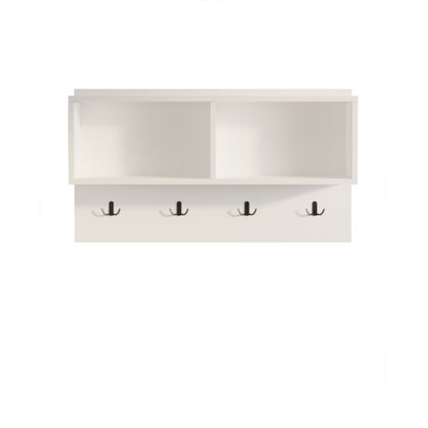 Perchero Brian Guardarropa Con Estante 92 Cm Blanco