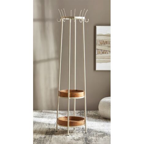 Perchero C/2 Estantes Blanco 177 Cms. 47Dx177 Cms