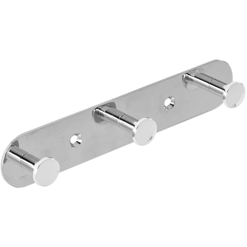 

Perchero colgador de pared 3 ganchos de acero cromado mod. Arrow