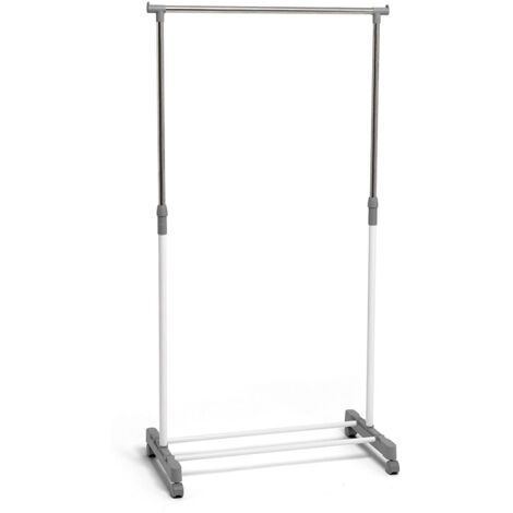 PERCHERO CON RUEDAS 75 X 42 X 98-165 CM GRIS - 905005