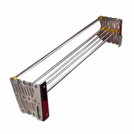 Perchero de acordeón de 60 cm, acero inoxidable