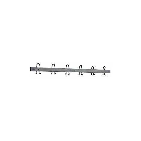 Perchero de ganchos dobles longitud 1500 mm 6 ganchos dobles