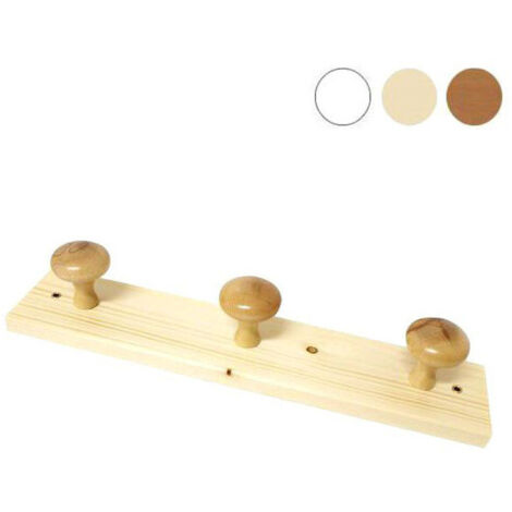 Perchero de madera 4 plazas Nogal Xtra