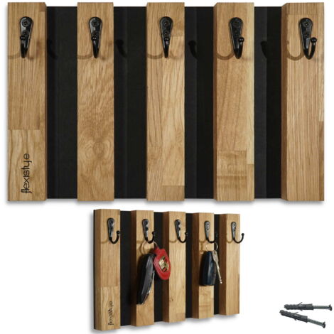 Perchero de madera Lamele de 30 cm