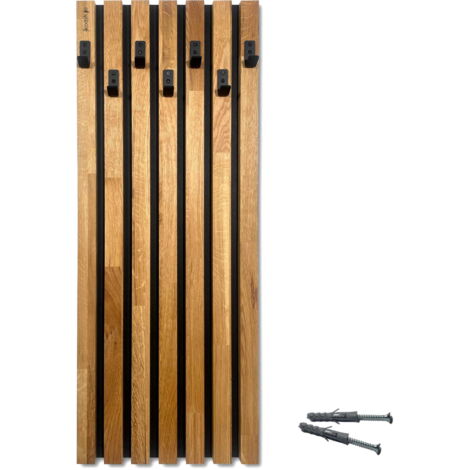 Perchero de madera Lamelle de 98 cm, módulo de 40 cm