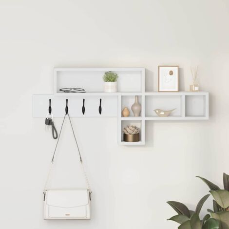 Perchero de pared con estante  100 x 12 x 43.5 cm