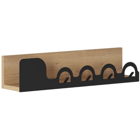 Perchero de pared decorado en roble L63 cm - LIORA HANGER