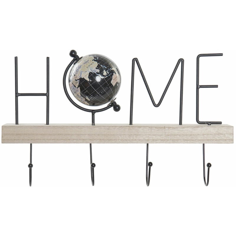 

Perchero de Pared DKD Home Decor Hierro Madera MDF Loft (36 x 8 x 21 cm)